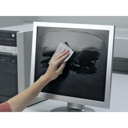 Durable Toallitas Limpiadoras Húmedas para Pantallas y Cristales, Sin Alcohol, Antiestático, 100 Unidades