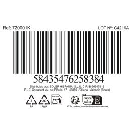 La Mediterranea Bol Aperitivo Japonés 11x6 cm Surtido 6 Decoraciones (36 Unidades)