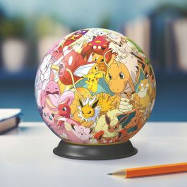 Ravensburger 11595 Puzzle Ball 3D Pokémon Rompecabezas Esférico para Niños con Tecnología Easy Click, Edad +6 años