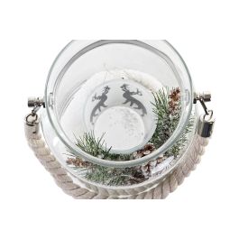 Decoracion Luminosa Navidad Alpina DKD Home Decor Blanco 14.5 x 17 x 14.5 cm (2 Unidades)