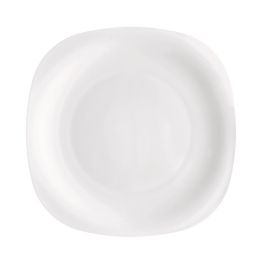 Bormioli Rocco Bajoplato Parma de Vidrio Opal Templado Blanco 31 cm - Resistente, Apilable y Apto Lavavajillas/Microondas