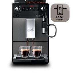 Cafetera - MELITTA - Avanza F270-100 - Depósito de agua de 1,5 L - Depósito de granos de 250 g - 1450 W - Gris titanio