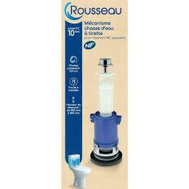 Edouard Rousseau AAABG16380 - Mecanismo de Descarga Abatible Certificado NF - Caudal Potente 3,5 L/s - Ajustable 255-455 mm