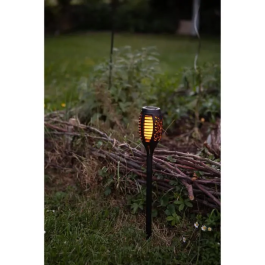 Galix GALG2304 Torca Solar en Resina LED Ambrée Ø 7.3cm H47cm Galix