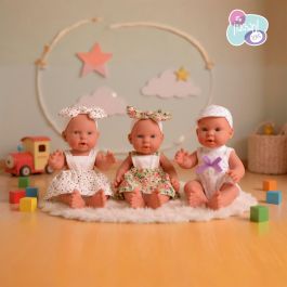 Tachan T00991 Muñeca Bebé de 26 cm, Cuerpo de Plástico Resistente, Ropita y Accesorios. Modelos Surtidos, +2 años