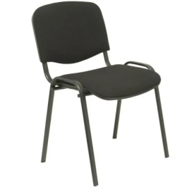 Silla Piqueras Y Crespo Alcaraz Confidente Apilable Asiento Tapizado Aran Negro Precio: 62.68999957. SKU: S5703598