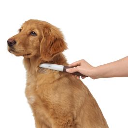 Hunter Peine de Púas Rotatorias para Perros y Gatos - Desenreda y Cuida Pelaje Largo y Medio - Antideslizante Talla M