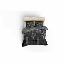 Juego de Cama 220x240 cm con 2 Fundas de Almohada 60x60 cm Antracita - 65% Algodón, 35% Poliéster MEN8681181861240