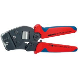 Knipex 97 53 08 Alicates de crimpado autoajustables para terminales de cable, acero, azul/rojo, 190mm Precio: 170.50000011. SKU: B1DRXHDP64