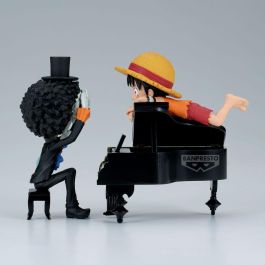 Banpresto Word Collectable Stories Figura Luffy & Brook One Piece 8cm