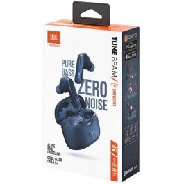 JBL Tune Beam Auriculares Inalámbricos Bluetooth 5.3 TWS Intraaurales con Cancelación de Ruido Activa IP54 Azul