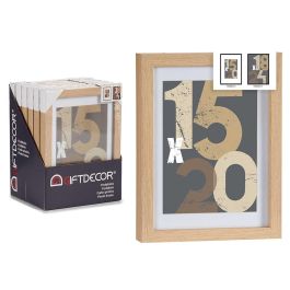 Portafoto Pared Madera Paspartu 15X20Cm Natural Giftdecor (12 Unidades) Precio: 34.50000037. SKU: B1FF428XEC