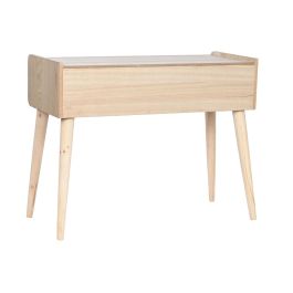 Consola Home ESPRIT Ratán Madera de Paulonia 80 x 35 x 63 cm