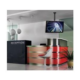 B-Tech Adjustable Drop Flat Screen Ceiling Mount with Tilt, up to 65", 70kg max, up to 600 x 400, Black B-Tech Adjustable Drop Flat Screen Ceiling Mount with Tilt, up to 65", 70kg max, up to 600 x 400, Black