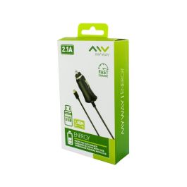 myway cargador coche Micro USB 2,1A negro