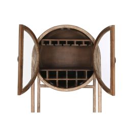 DKD Home Decor Mueble Bar Alpino de Madera Reciclada, Teca y Cristal Natural con 2 Puertas 40x182x75 cm DKD Home Decor Mueble Bar Alpino de Madera Reciclada, Teca y Cristal Natural con 2 Puertas 40x182x75 cm