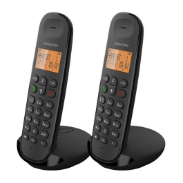 Logicom Teléfono Fijo Inalámbrico DECT ILOA 255T DUO Negro con Contestador Automático Precio: 70.50000023. SKU: B16CTG4PVB
