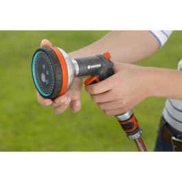 Gardena Pistola Multiusos Premium de Metal Resistente con 5 Chorros (lluvia, aireado, concentrado, niebla, plano), Anti-Heladas y Mango Ergonómico