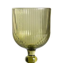 Copa Verde Cristal Decoración 9 X 9 X 16,50 cm