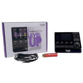 Hercules Stream 200 XLR Controlador de Audio, Negro, 9 Botones, Windows 10/11