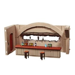 Escenario Nevarro Cantina + figura Imperial Death Trooper Mandalorian Star Wars