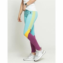Mallas Deportivas de Mujer Adidas High-Waisted Aguamarina