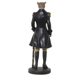 Figura Decorativa Alexandra House Living Negro Plástico Leopardo Traje 15 x 17 x 42 cm