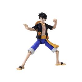 Bandai Figura de Accion One Piece Anime Heroes Monkey D. Luffy Dressrosa 17cm 17 Puntos de Articulación