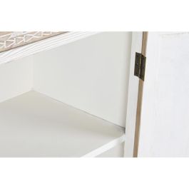 DKD Home Decor Armario Boho Abeto y Cristal, 4 Puertas, 2 Cajones, 2 Estanterías, Natural Blanco, 180x80x42 cm DKD Home Decor Armario Boho Abeto y Cristal, 4 Puertas, 2 Cajones, 2 Estanterías, Natural Blanco, 180x80x42 cm