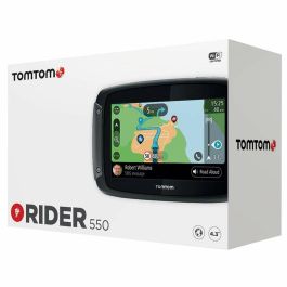 TomTom TTRID550PRE GPS Moto RIDER 550 Premium Pack, Pantalla 4.3", Mapa Mundial, TomTom Traffic, Alertas Peligro, Manos Libres