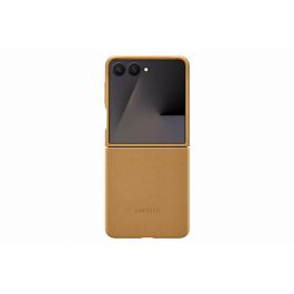 Samsung EF-VF766PAEGWW Funda Kindsuit para Galaxy Flip7 Marrón Camel Monocromo de fácil aplicación