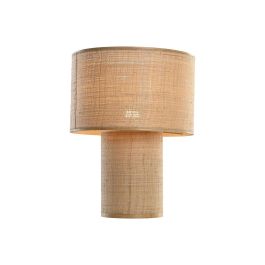 DKD Home Decor Lámpara de Sobremesa Urban de Bambú Marrón 42 x 55 x 42 cm E27 para Salón Dormitorio