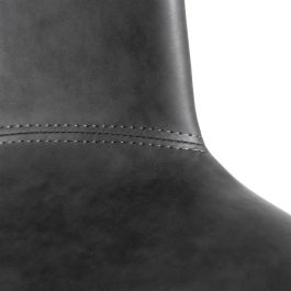 Silla Negro Metal / Simil Piel 53 X 51,50 X 76 cm