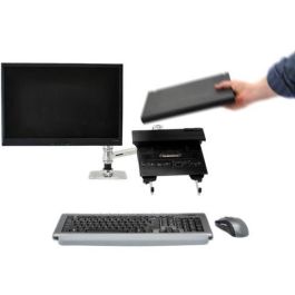 Ergotron LX Series Dual Stacking Arm para 2 Monitores de hasta 24 Pulgadas y 18.1 kg, Ajuste de Altura, Plata