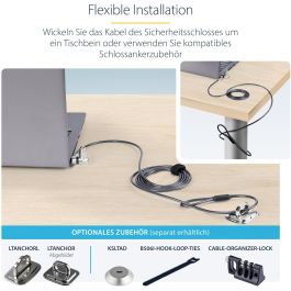 Videocámara de Vigilancia Startech UNIVKA25-LAPTOP-LOCK