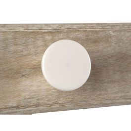 Perchero de Pared Romimex Natural Madera Resina 41 x 7 x 12 cm