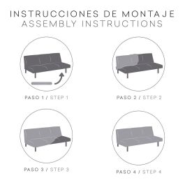 Funda para Sofá Eysa ULISES Morado 140 x 100 x 200 cm Funda para Sofá Eysa ULISES Morado 140 x 100 x 200 cm