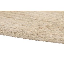 DKD Home Decor Alfombra Balines Yute Natural 200x200x1.5 cm Hecha a Mano