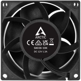 ARCTIC S8038-10K Ventilador 80x80x38mm Procesador Negro 173.3 m³/h 10000 RPM Rodamiento de bolas doble