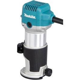 Makita RT0702CX2J Multifunktionsfräse, 34000 RPM, 710W, Velocidad Ajustable