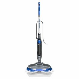 Eziclean EZI3760372559175 Fregona Limpiadora a Vapor Steam Wave 360, 1200W, 24g/min, 450ml, Negro/Azul