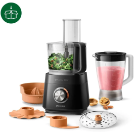 Philips HR7510 / 10 Procesador de Alimentos Compacto 800W Negro