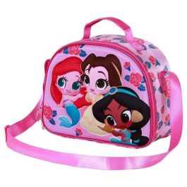 Karactermania Bolsa Portamerienda 3D Princesas Disney Flowers 25,5 x10 x20 cm Infantil con Cremallera y Forro Isotérmico