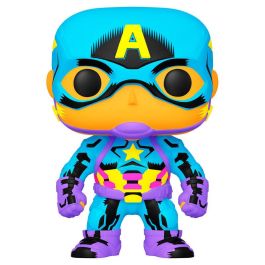 Figura POP Marvel Captain America Black Light Exclusive Figura POP Marvel Captain America Black Light Exclusive