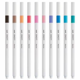 Uni-Ball Emott Rotuladores de Escritura y Dibujo, Colores Pastel, Estuche de 10 Unidades Uni-Ball Emott Rotuladores de Escritura y Dibujo, Colores Pastel, Estuche de 10 Unidades