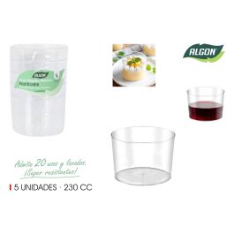 Set de 5 vasos de plástico Algon 230 cc (18 Cajas) Precio: 17.5000001. SKU: B12RMDF2MC