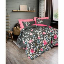 Juego de cama funda nórdica 220x240 cm + 2 fundas de almohada 60x60 cm 100% algodón Rosa Precio: 36.49999969. SKU: B15ACMFGDQ