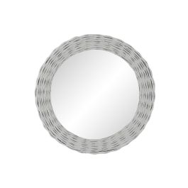 Espejo de pared DKD Home Decor Blanco Cottage Trenzado Ø 60 cm 63 x 4 x 63 cm Precio: 54.49999962. SKU: S3029746