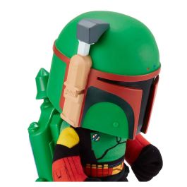 Mattel Hhw55 Figura de Acción Star Wars Boba Fett Mandalorian con Lanza Cohetes, Cambiador de Voz y 30cm (+3 años)