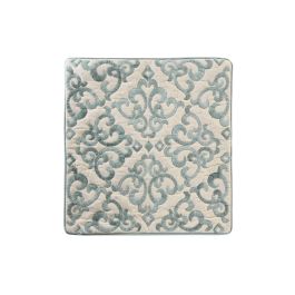 DKD Home Decor Funda Cojín Tradicional Azul de Polyester con Zipper 50 x 50 cm